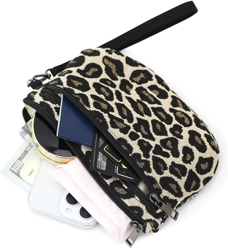 BBORGDC Small Wristlet Wallets for Women, Zip Clutch Bag with Wristlet Pouch, 3-Zipper Original Design - Image 5